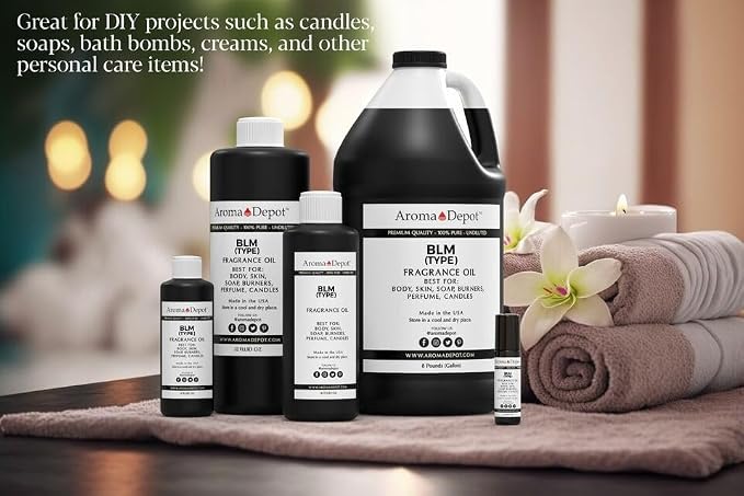 Aroma Depot Black Raspberry Vanilla 8 fl oz. Fragrance Oil I Perfume I Skin Oil I Scented Oil for DIY Projects Bath Bombs, Body Butters, Creams & Lotions. Works for Diffuser, Burners, or Warmers.