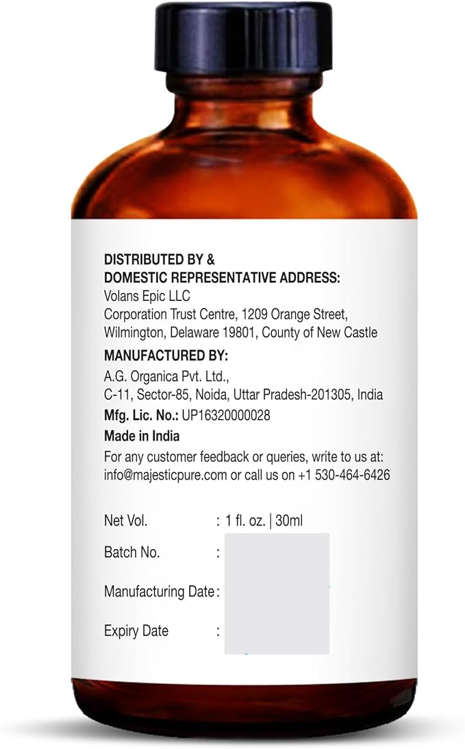 Majestic Pure Essential Oil with Glass Dropper - 100% Pure and Natural - Essential Oils for Diffuser, Aromatherapy, Soap and Candle Making, Tea Tree Essential Oil, Tea Tree Oil, 1 Fl Oz