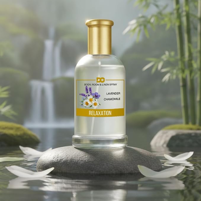 Daniella's Candles Body Room and Linen Spray, Aromatherapy Natural Body Mist & Room Spray - Relaxation - 100ml/3.4oz