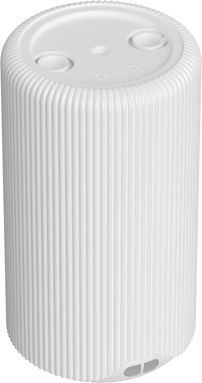 Pura Plus Smart Home Fragrance Diffuser for Large Spaces - Adjust Scent Intensity, Set Schedules, Timers & More in Pura App - Fragrances Sold Separately - White