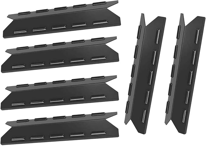 Criditpid Grill Replacement Parts for Kenmore 146.47223610, 146.16132110, 146.16142210, 146.23673310, Porcelain Steel Heat Tent Plate Shields Replacement Parts for Kenmore 6 Burner Gas Grill Models.