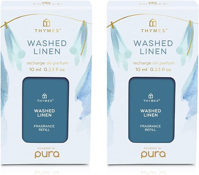 Thymes Washed Linen Pura Smart Home Plug-in Diffuser Refills - Pack of 2