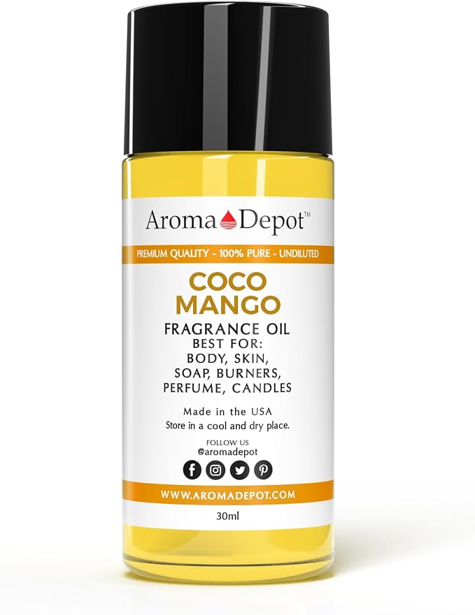 30ml. Coco Mango Roll-on Perfume/Skin Body Fragrance Oil. Our Interpretation, Pure-Uncut. Add a Few Drops to Your Aromatherapy Diffuser. Smell Good All Day, Any Day!