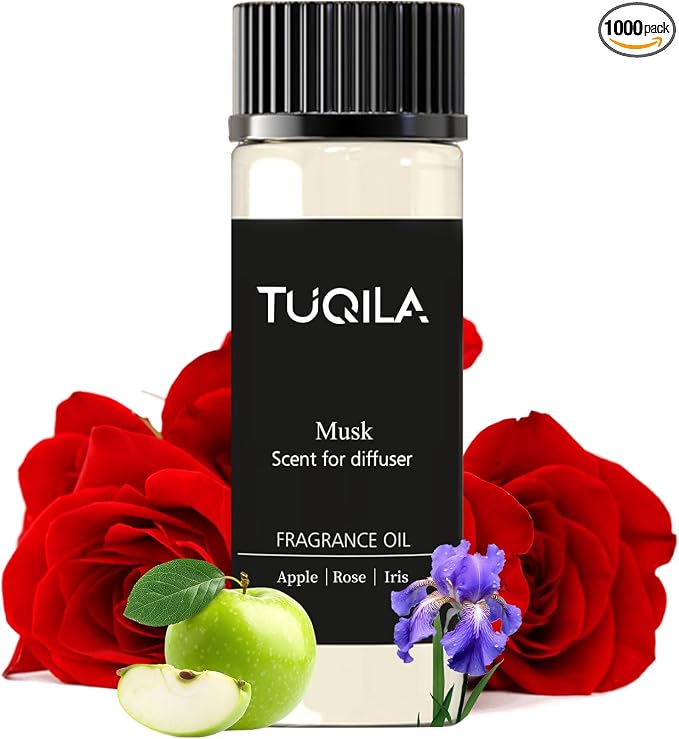 20ML Musk Waterless Diffuser Oil- Soft Floral Amber Hotel Scent Essential Oil for Diffuser Intimate, Gender- Neutral Aromatherapy Oil for Bedroom & Lounge