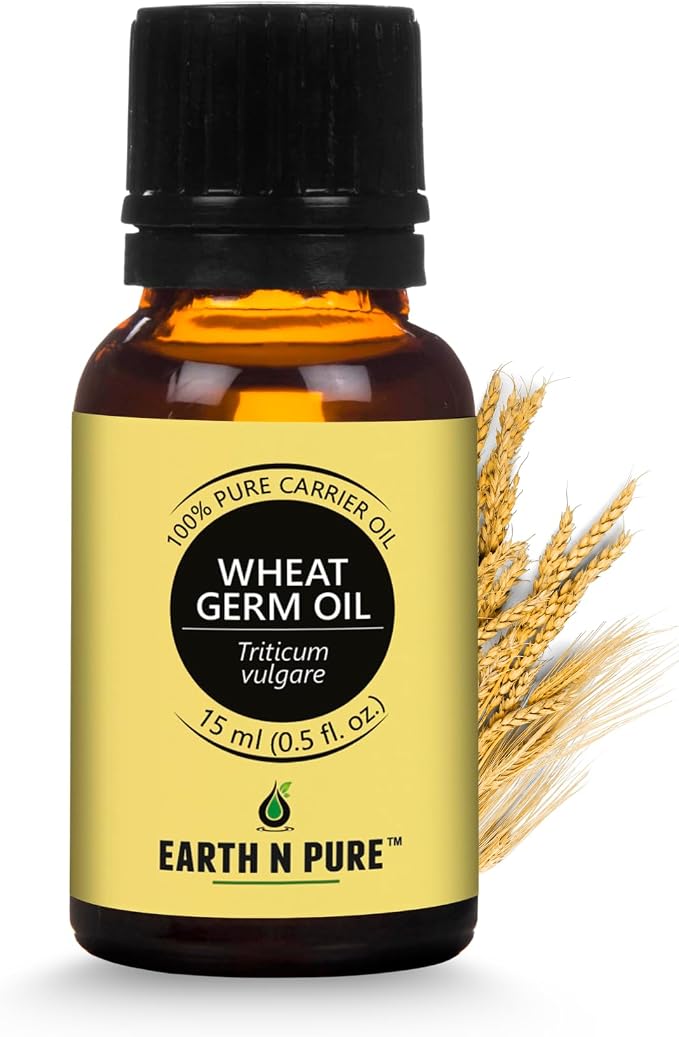 Earth N Pure Wheat Germ Oil (Gehu Oil) Cold Pressed, Natural and Therapeutic Grade - 15 ml