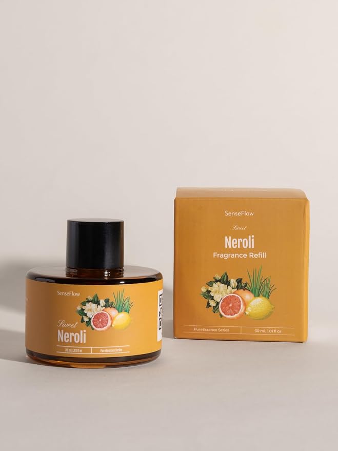 Essential Oil Refill 1.02oz/30ml for SF101/SF101S Waterless Aromatherapy Diffuser, Covers 1000 Sq Ft, 120-Day Natural Scent 1 Pack,Neroli
