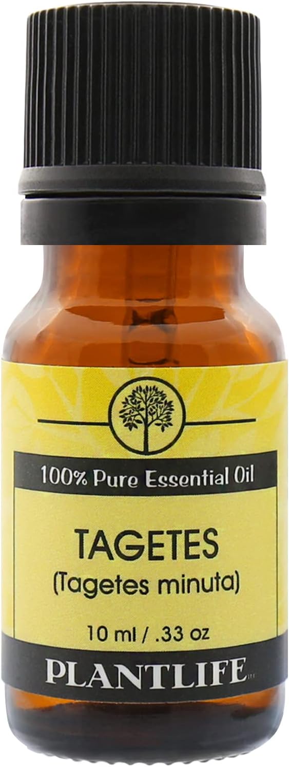 Plantlife Tagetes Aromatherapy Essential Oil - Straight from The Plant 100% Pure Therapeutic Grade - No Additives or Fillers - 10 ml