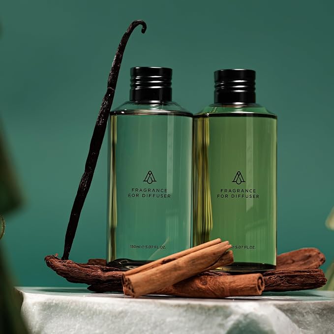 AromaPlan Hotel Scents Cinnamon Sticks 5 Fl Oz (148ml), Luxury Home and Hotel Fragrance Diffuser Oil for Aromatherapy - USA Made, Bigger Bottle, Bolder Aroma & Longer Lasting