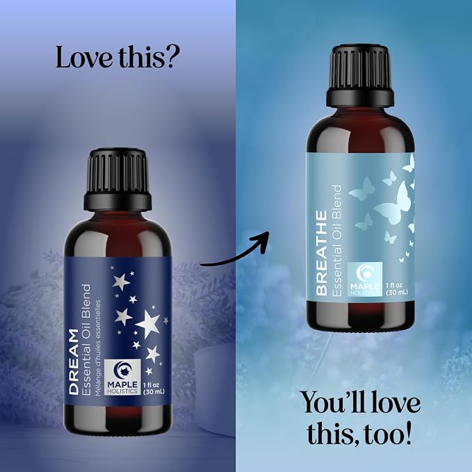 Sleep Essential Oil Blend for Diffuser - Dream Essential Oils for Diffusers | Aromatherapy and Relaxation with Clary Sage Ylang-Ylang Roman Chamomile and Lavender for Sleep Time Support (1 Fl Oz)
