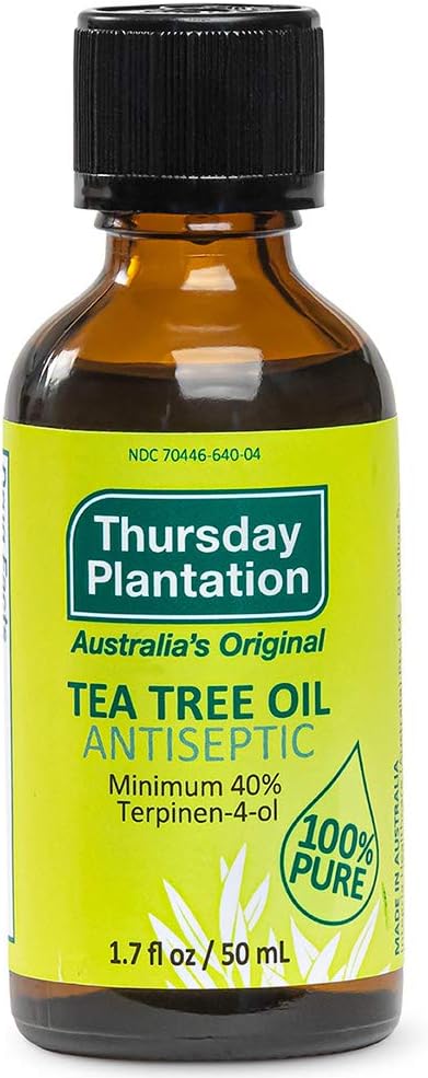 Thursday Plantation 100% Pure Australian Tea Tree Oil – 1.7 fl oz (50ml) – Natural Essential Oil – Cleanses and Purifies Skin – Made in Australia