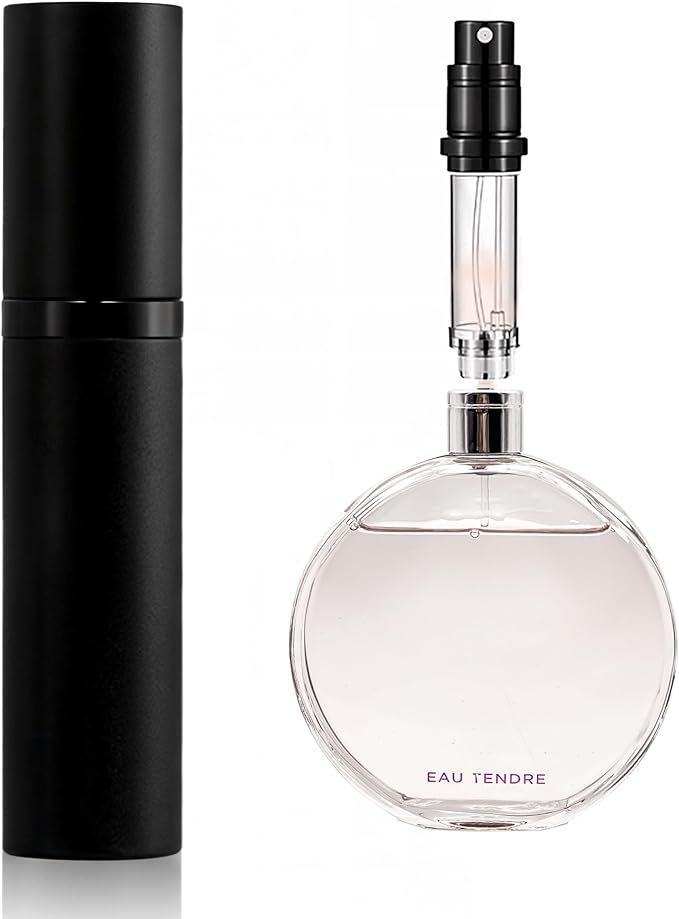 AA01BK Perfume Refillable Bottle 10ml Bottom Refill Portable Purse Atomizer, Cologne Travel Perfume Spray Bottle for Outgoing and Traveling(black)