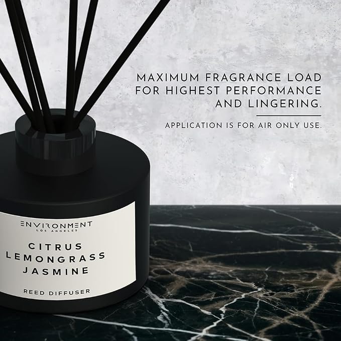 Environment Inspired by 5-Star Resort WSTN Reed Diffuser, 200ml Luxury Scented Aromatherapy (White Tea | Cedar | Aloe Vera) Reed Diffusers for Home, Diffusing Oil Fragrance, Home Fragrance Products
