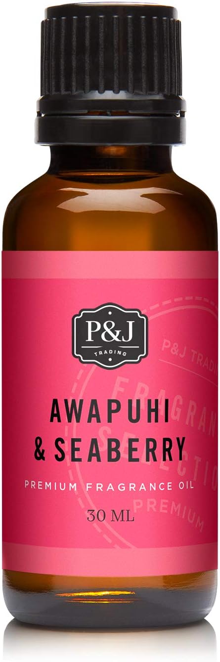 P&J Trading Fragrance Oil | Awapuhi & Seaberry Oil 30ml - Candle Scents for Candle Making, Freshie Scents, Soap Making Supplies, Diffuser Oil Scents