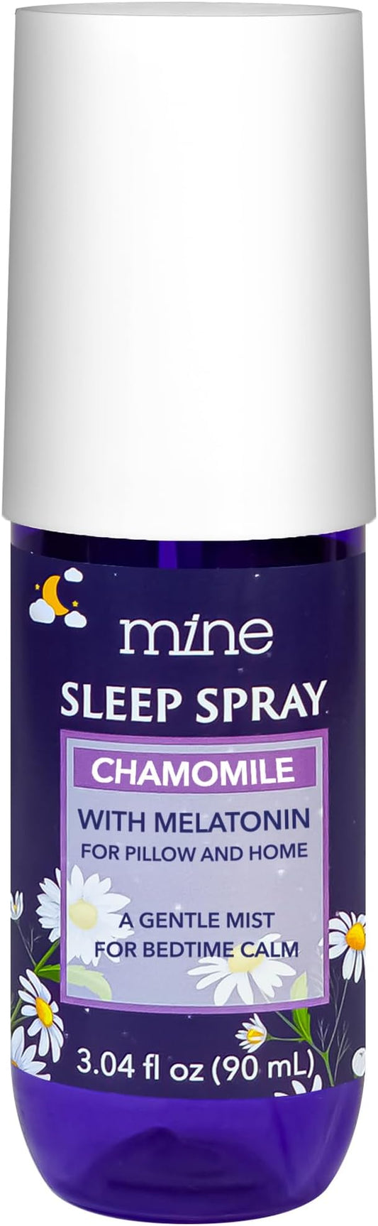 Lavender & Chamomile Sleep Spray with Melatonin – Natural Pillow Mist for Deep Sleep, Warm & Grounding Bed Spray for Adults, Gifts for Teen Girls and Women
