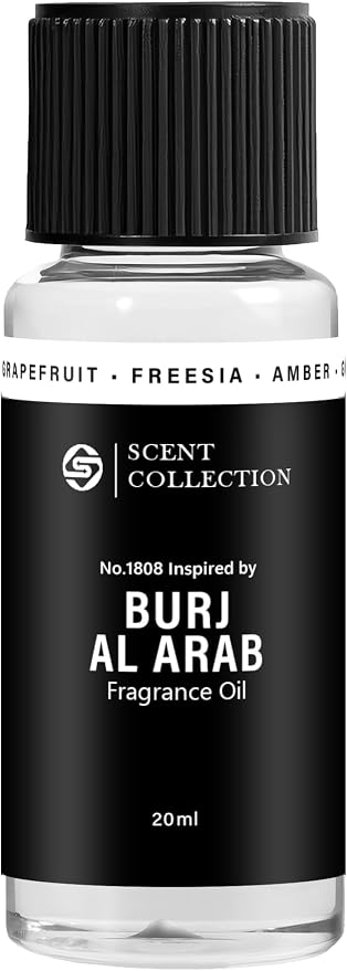 Dubai Luxury Scent Diffuser Oil – Hotel Style Fragrance Oil for Home, Large Room – Long Lasting Aroma Oil for Ultrasonic & Waterless Diffusers –Grapefruit, Freesia, Amber (20ml/0.68Fl oz)