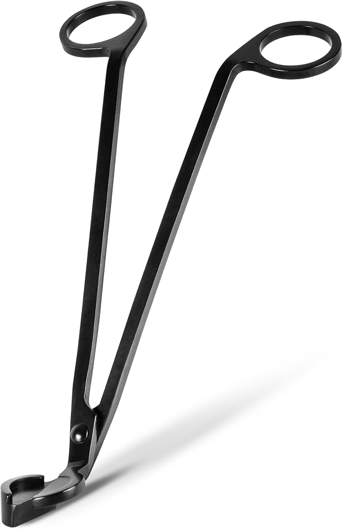 The Growing Candle Wick Trimmer, Stainless Steel Accessories for Candles, Cutter Kit for Trimming, Black