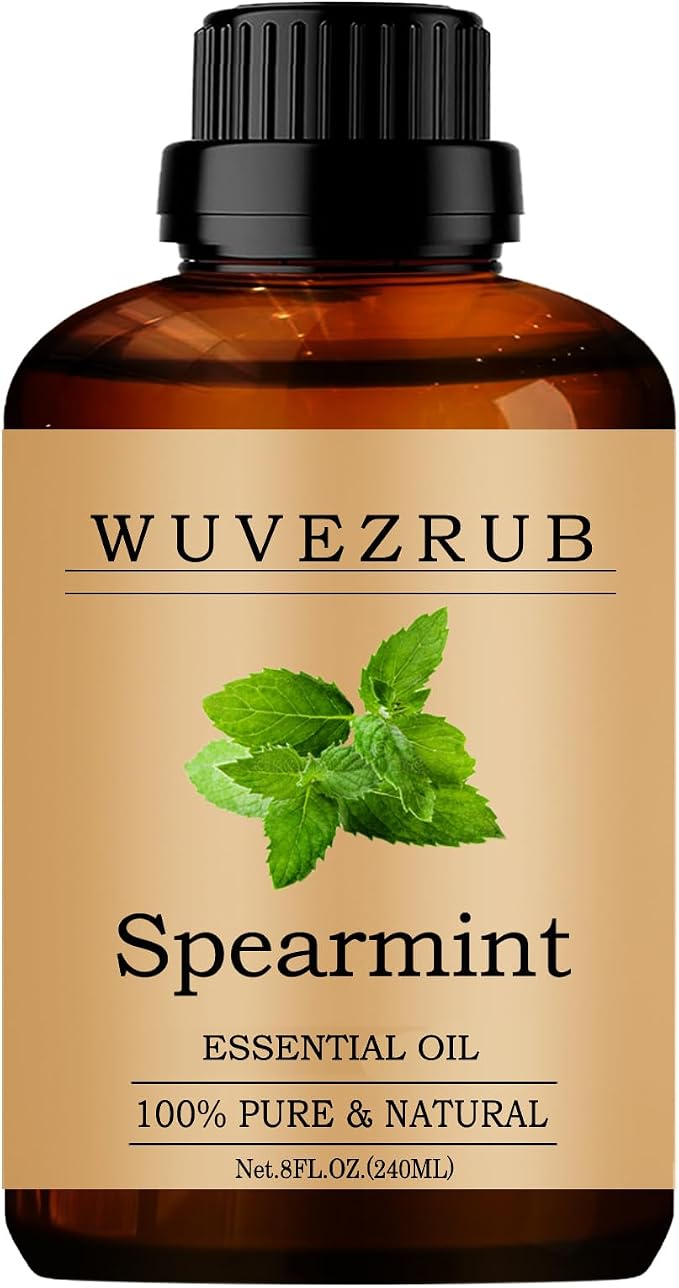 Spearmint Essential Oils, 240ML Pure and Natural Essential Oil for Aromatherapy Diffuser - Spearmint /8 Fl Oz