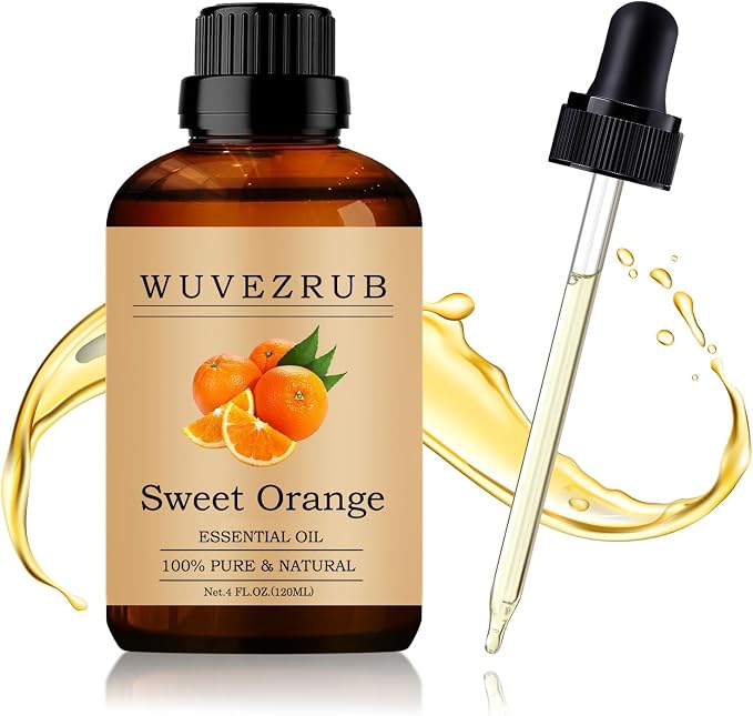 Sweet Orange Essential Oil 120ML - 100% Pure and Natural Oils for Aromatherapy Diffuser - 4 Fl Oz/Sweet Orange