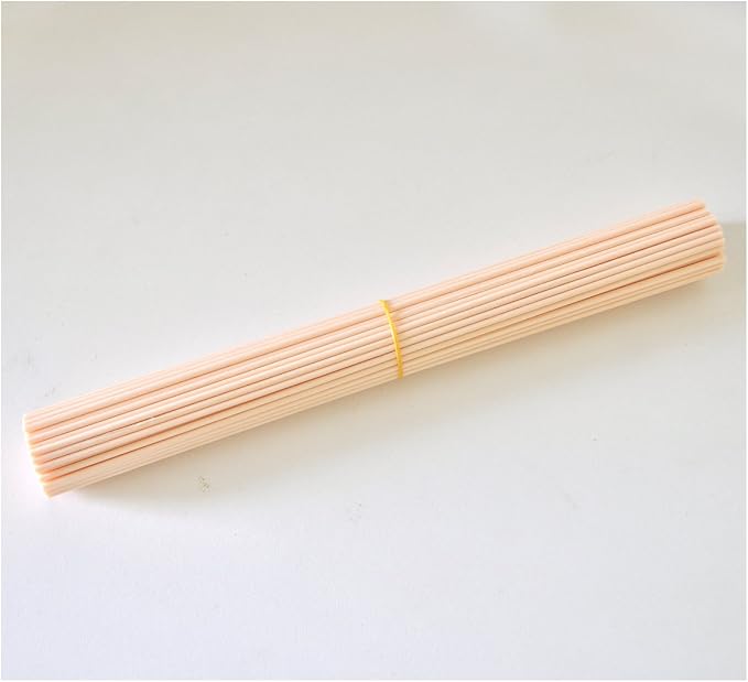 50 Pieces Fiber Reed Diffuser Replacement Refill Sticks for Aroma Fragrance (Beige, 10" x3mm)