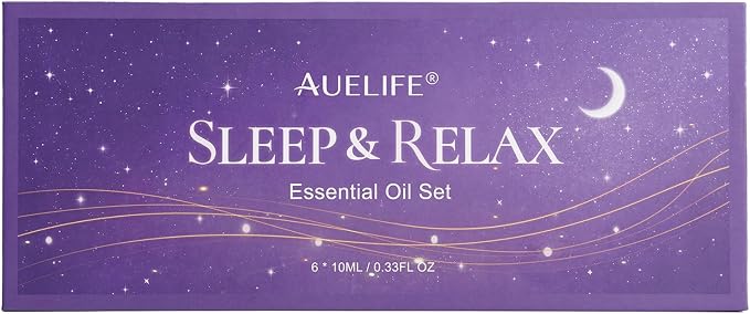 Essential Oils for Diffuser for Home, Sleep Essential Oil Set for Relaxation, Humidifiers, Candle & Soap Making, Relax Diffuser Oils Gift Set for Mom & Dad with Lavender, Sandalwood, Chamomile & More