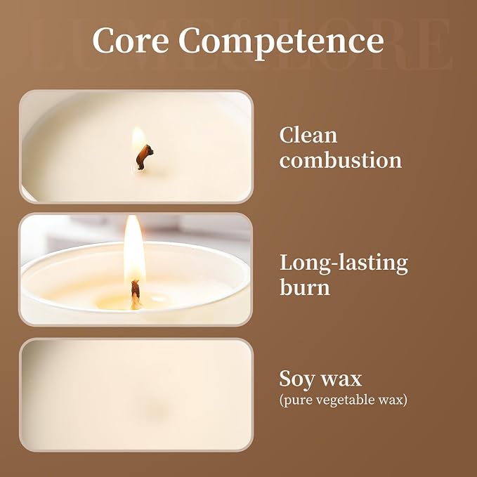 Vanilla Ice Cream Strawberry Scented Candle - 7oz Natural Soy Wax, Comforting Gourmand Aroma for Cozy Gatherings
