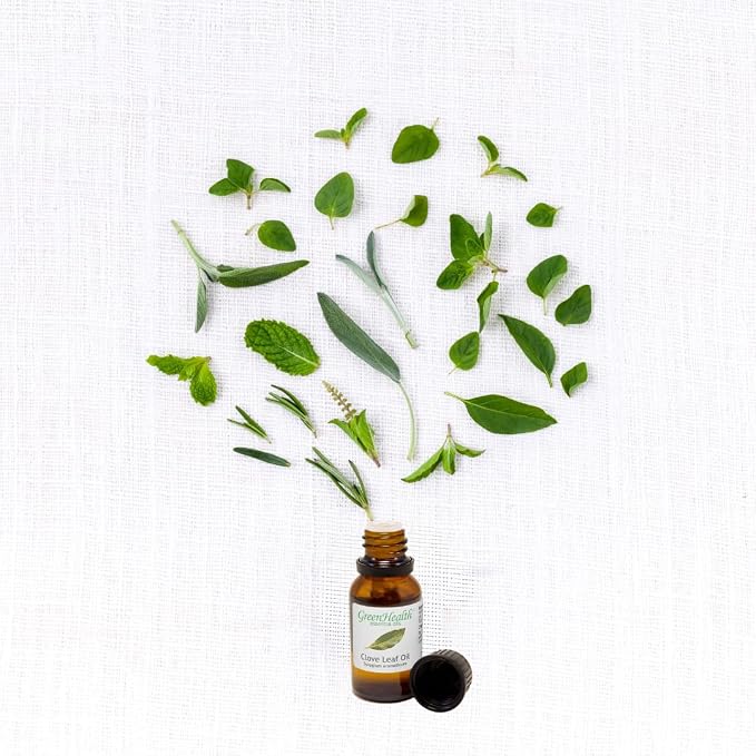 Clove Leaf Essential Oil – 8 fl oz (237 ml) Aluminum Bottle w/Plug Cap – 100% Pure Essential Oil – GreenHealth