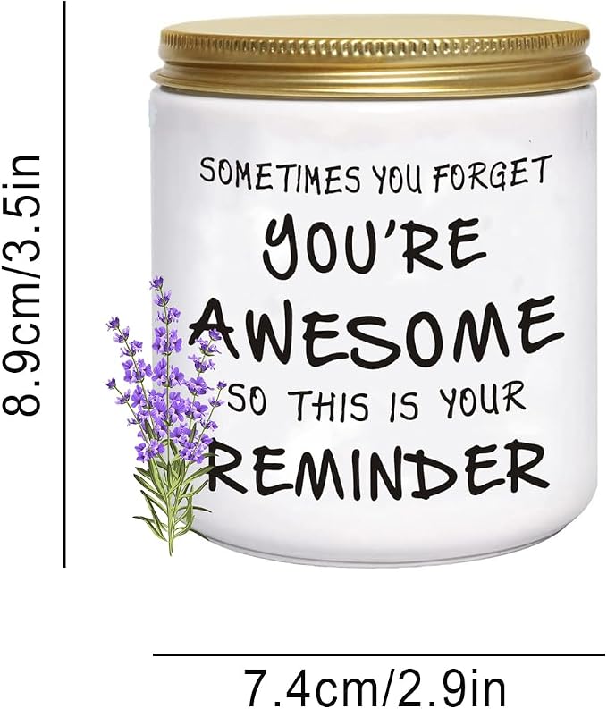 BFJLIFE Candles Gifts for Women Unique Inspirational Mothers Day Christmas Birthday Self Care Relaxation Spa Gifts for Sister Friend Her Wife Girlfriend Lavender Scented Candle