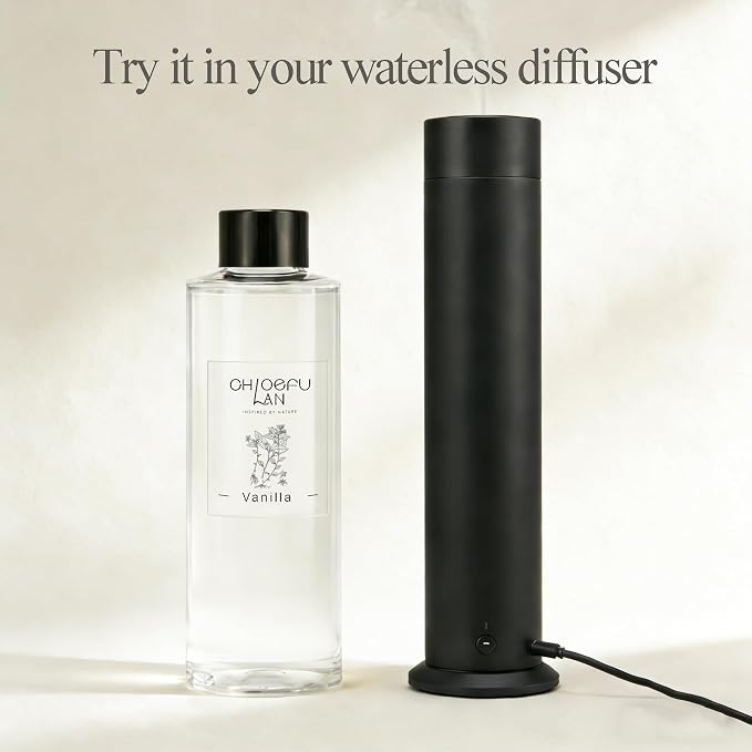 Vanilla Scented Oil Reéd Diffuser Refill 200ml/6.76 fl oz Natural Fragrances Oil - Best for Aromatherapy, SPA and Home, 0% Alcohol, Unique Blend to Promote Calming & Relieve Stress