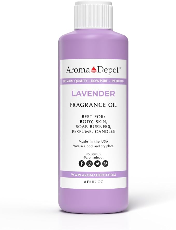 Lavender 8 oz. / 240ml Perfume I Skin Oil I Our Interpretation Premium Quality I Uncut I Fragrance Oil I Skin Safe I Add Aroma to Your DIY Projects I Scented Oil