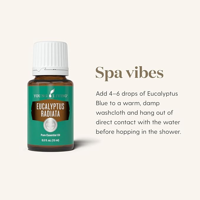 Young Living Eucalyptus Globulus Essential Oil | Cooling, Refreshing Aroma for Diffusion & Massage | Supports Breathing Comfort & Relaxation | Premium Seed to Seal® Quality Oil | 15ml