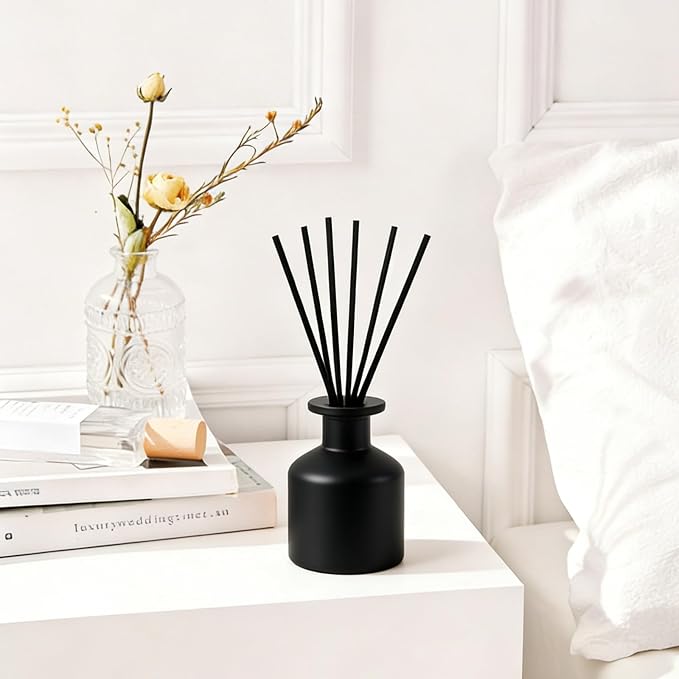 Reed Diffuser Set,Eucalyptus Home Fragrance,100ml(3.38fl.oz) with 6 Reed Sticks,for Living Room,Bedroom,Bathroom,Modern Home Decor Essential