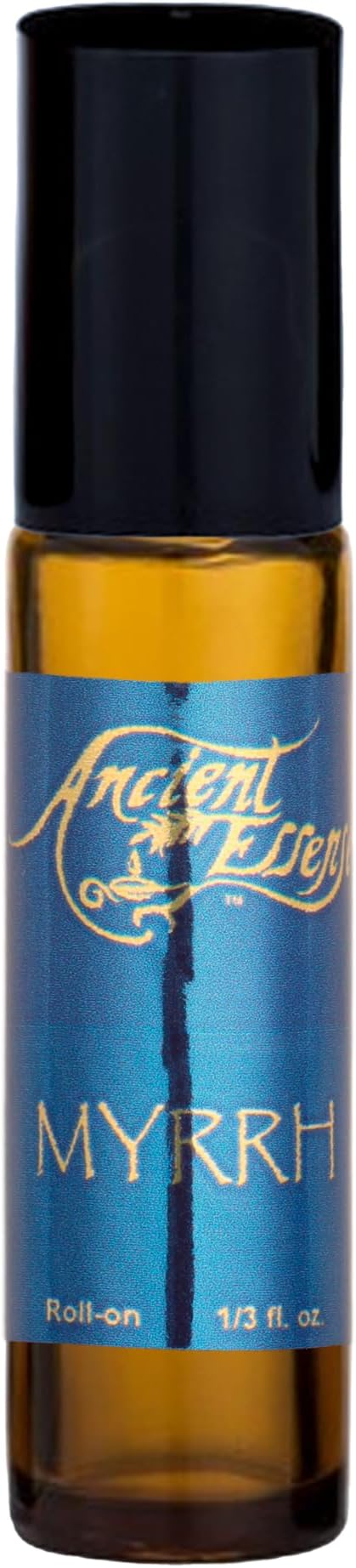 Ancient Essence Myrrh Roll On Essential Oil 100% Pure & Natural fAromatherapy for Body Aches Tired Muscles Stiffness (1/3 Fl OZ)