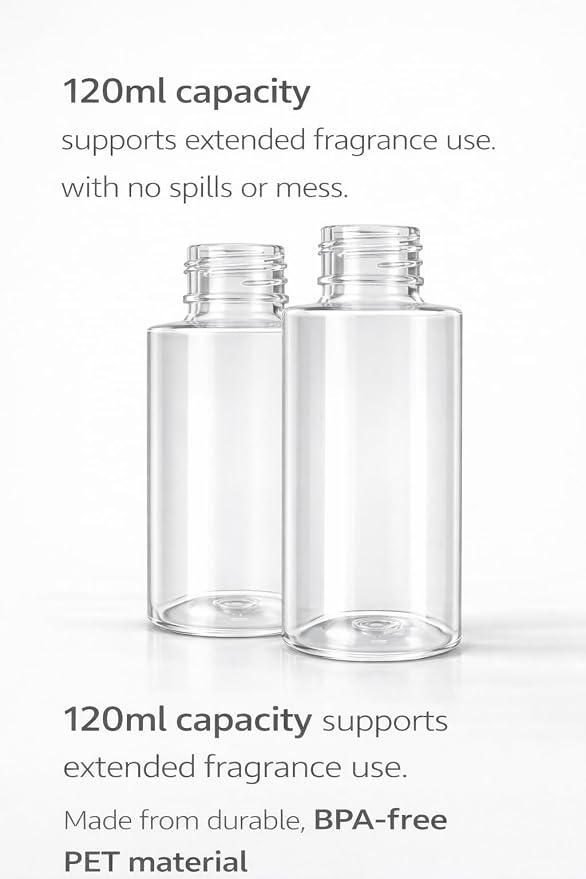 Replacement Essential Oil Bottle for Aromatherapy Diffuser – Durable Refillable Container, Easy to Install & Clean, Compatible Accessory for T20