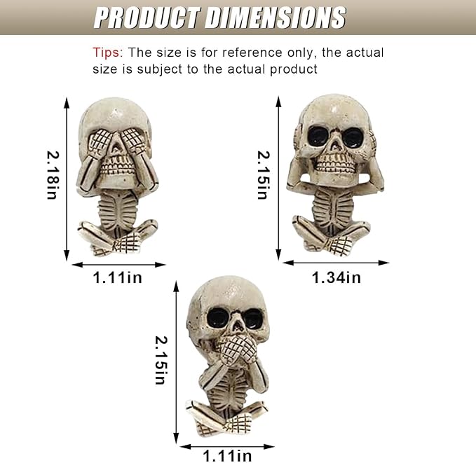 Halloween Skull Car Air Fresheners Vent Clips, Cute Skeleton Car Dashboard Air Vent Trim Clip Accessories, Cool Auto Aroma Diffuser Interior Decoration for Christmas Funny Present (3PCS)