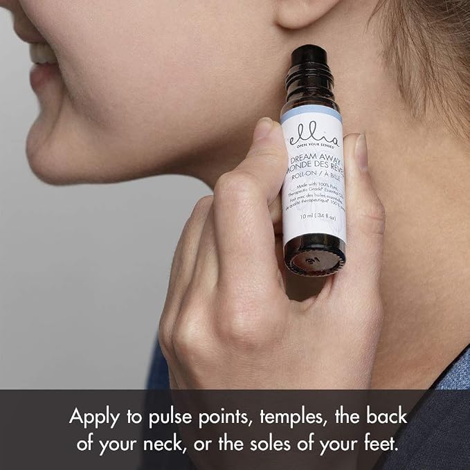 Ellia Essential Oil Roll-On | Dream Away Blend| 10ml, 100% Pure, Therapeutic Grade