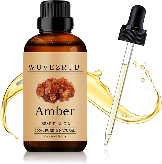 Amber Essential Oil 30ML - 100% Pure and Natural Oils for Aromatherapy Diffuser - 1 Fl Oz/Amber