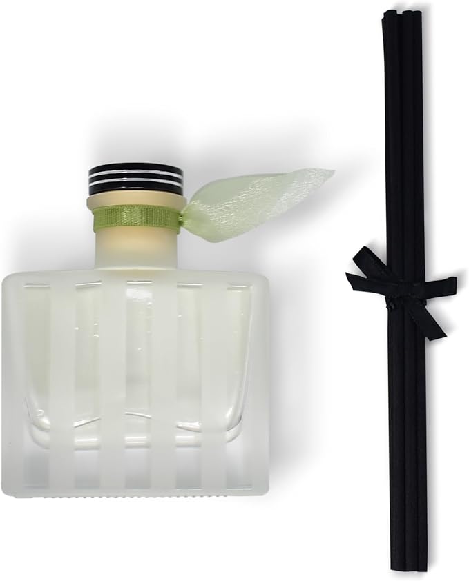 Reed Diffuser Set, Unwind Eucalyptus & Mint Scented Oil Diffuser with Sticks, Home Fragrance Accessories for Bathroom Shelf Decor, Aroma Diffusers for Home or Office Desk, USA Made