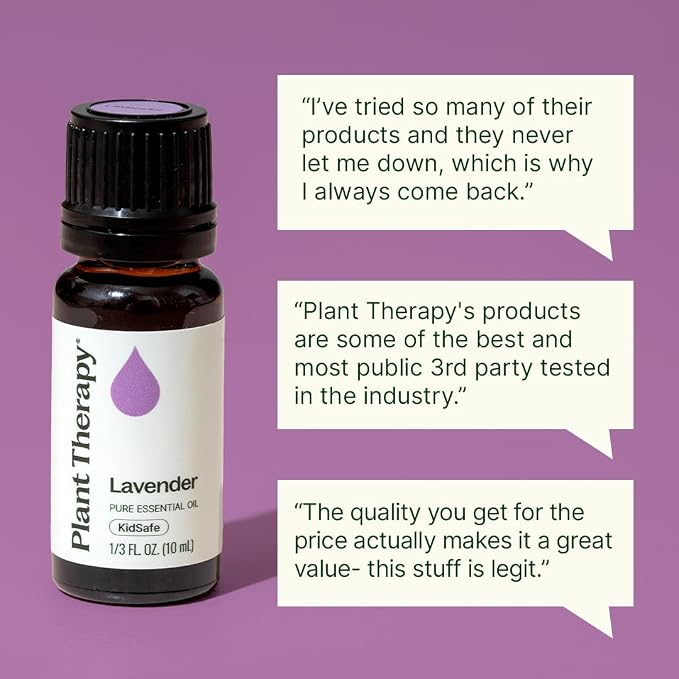 Plant Therapy Lavender Essential Oil 100% Pure, Undiluted, Natural Aromatherapy, Therapeutic Grade 100 mL (3.3 oz)