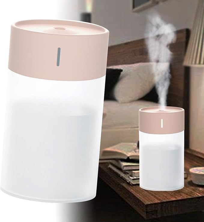 Pssopp Aromatherapy Humidifier, Desktop USB Cool Mist Air Humidifier Essential Oil Diffuser for Bedroom Large Room Office