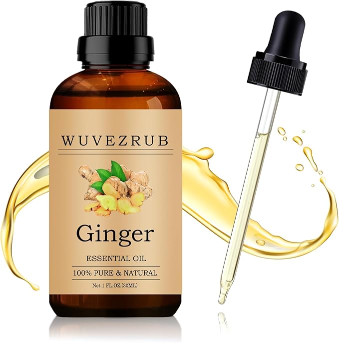 Ginger Essential Oil 30ML - 100% Pure and Natural Oils for Aromatherapy Diffuser - 1 Fl Oz/Ginger
