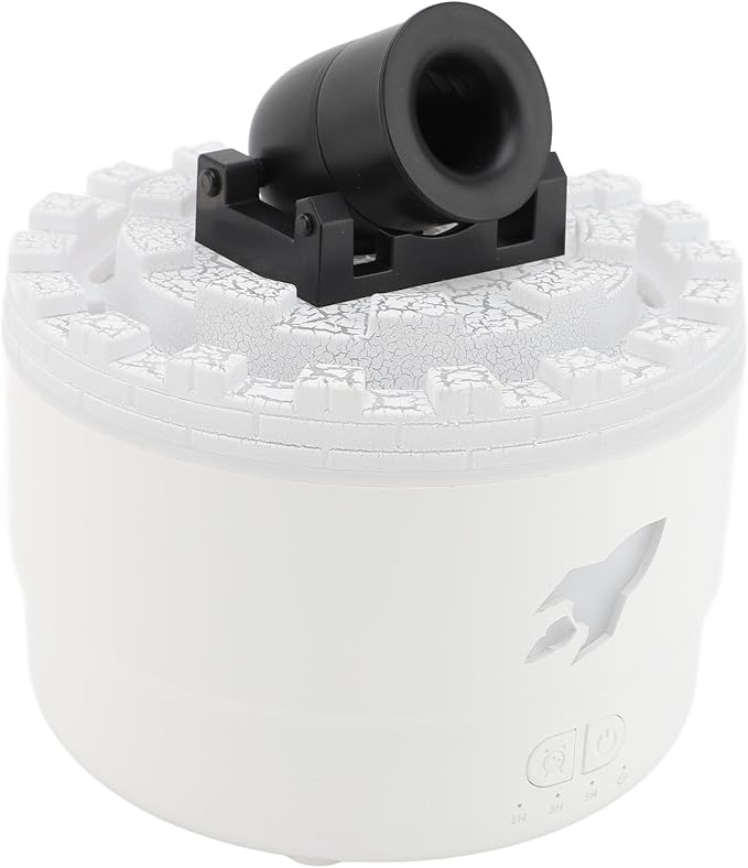 USB Fragrance Diffuser, Ultrasonic Cool Mist Humidifier with 7 Color LED Lights and Auto Shut Off for Home Office Bedroom Car White 300ml