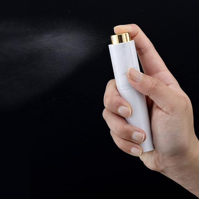Tekson 10ML Perfume Atomizer Travel (7 PCS), Refillable Cologne Containers, Dispenser Spray Empty Bottle for Mini Sprayer Size