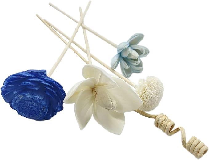 Artificial Flower Rattan Sticks Set Fireless Fragrances Reed Diffuser Stick Essential Oil Aroma Diffuser Sticks DIY Ornaments Home Decor - Style 3
