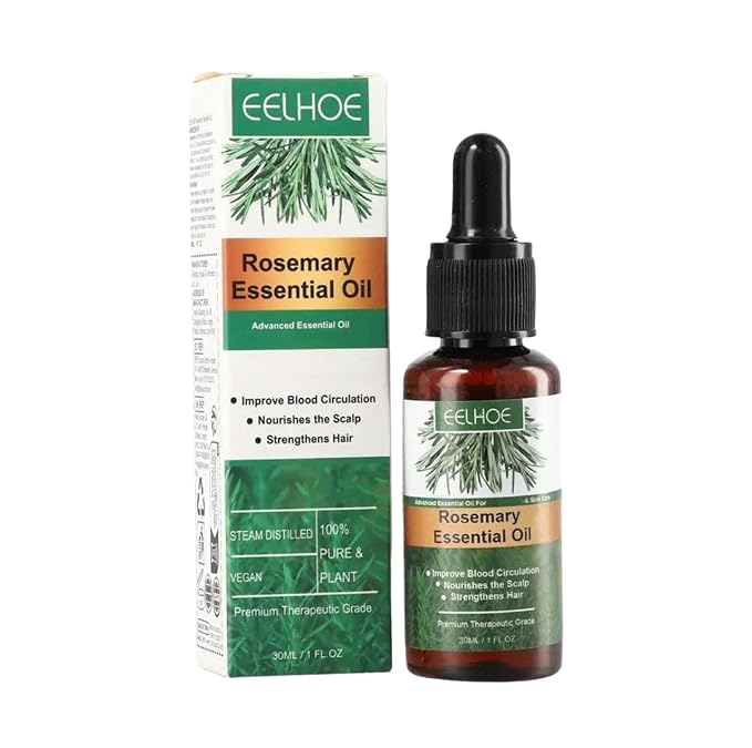 EELHOE Rosemary Hair Essential Oil. 60ml., 1 Fl Oz (Pack of 1), White