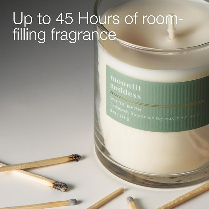 Bath & Body Works Single Wick Candle, Moonlit Goddess Candle, Long-Lasting Burn Up to 45 Hours, Exclusively Fragranced Soy Wax Blend, 8 oz - 2 Pack