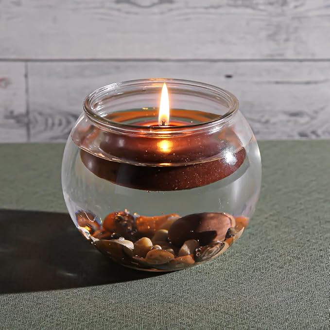 72 Brown Richland Floating Candles 3"