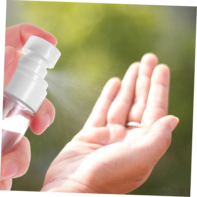 5pcs Small Travel Plastic Spray Bottles for Hair Perfume Atomizer Refillable