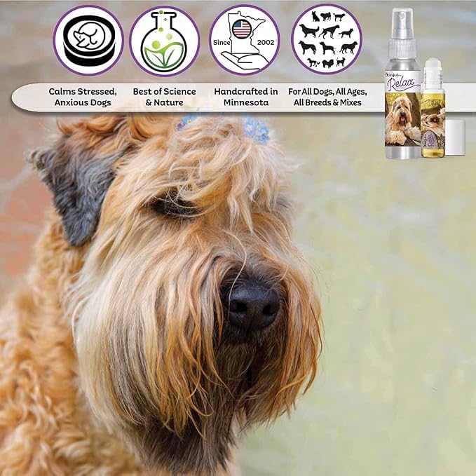 The Blissful Dog Soft Coated Wheaten Terrier Relax Dog Aromatherapy, 2.67-Ounce Spray