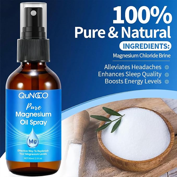 Magnesium Lotion & Pure Magnesium Oil Spray for Sleep, Leg, Muscle Relaxation Unscented, Less Itch, Magnesium Oil Spray with Magnesium Chloride,Lotion with Arnica and Lavender,Skin Friendly