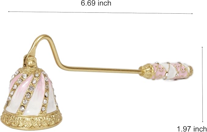 bordorsse Candle Snuffer, Candle Extinguisher with Long Durable Handle, Vintage Wax Snuffer, Decorative Wick Snuffer, Perfect for Candle Lovers as Gifts